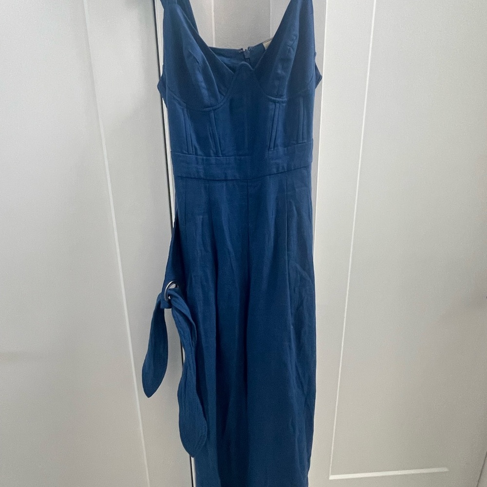 Farm Rio Blue Jumpsuit - Picture 3 of 8
